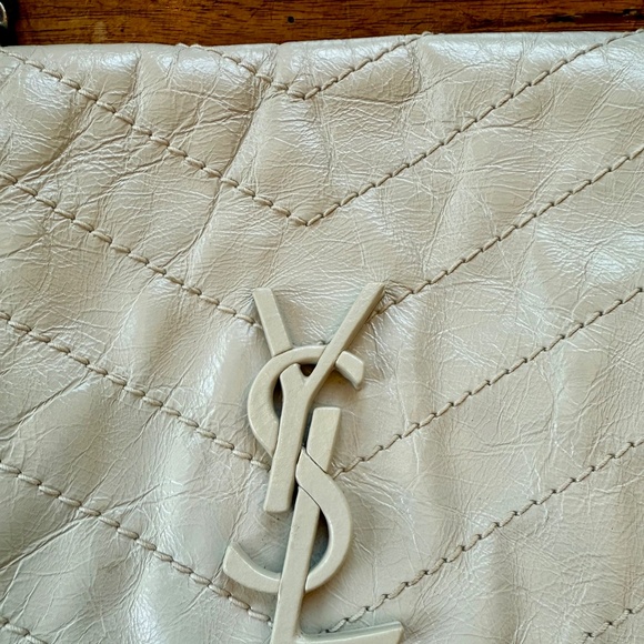 Saint Laurent YSL Medium Niki bag in "Blanc" Vintage Leather/MINT CONDITION! - Picture 10 of 16
